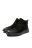 Imagine Ghete bărbați elegante, negre, din piele întoarsă FNX1003-11