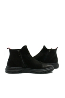 Imagine Ghete bărbați elegante, negre, din piele întoarsă FNX1003-11