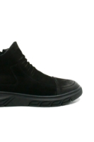 Imagine Ghete bărbați elegante, negre, din piele întoarsă FNX1003-11