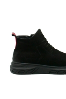 Imagine Ghete bărbați elegante, negre, din piele întoarsă FNX1003-11