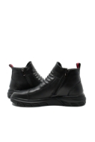 Imagine Ghete bărbați elegante negre, din piele naturală FNX1003-1