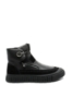 Imagine Ghete bărbați hi-top îmblănite, negre, din piele naturală OTR21813