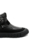 Imagine Ghete bărbați hi-top îmblănite, negre, din piele naturală OTR21813