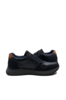 Imagine Pantofi cu aspect sport bleumarin din mix de piele RIKB0613-14