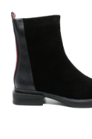 Imagine Botine damă negre, din piele întoarsă