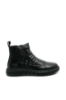 Imagine Ghete bărbați negre, cu model croco, din piele naturală OTR30007