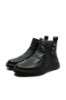 Imagine Ghete bărbați negre, cu model croco, din piele naturală OTR30007
