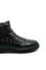 Imagine Ghete bărbați negre, cu model croco, din piele naturală OTR30007