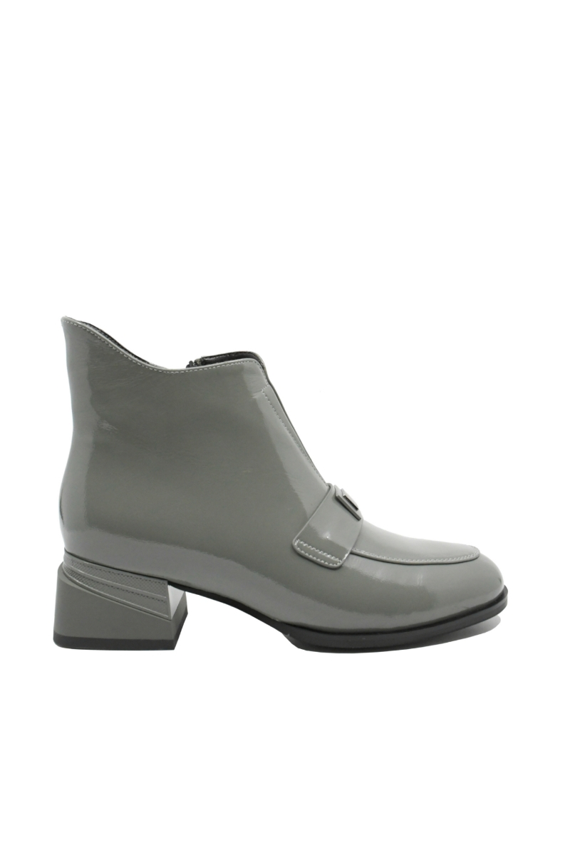 Imagine Botine damă până la gleznă, gri din lac