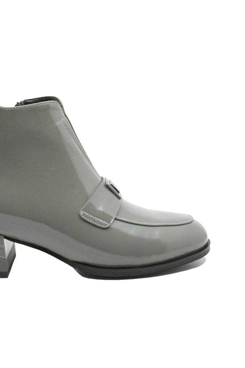 Imagine Botine damă până la gleznă, gri din lac