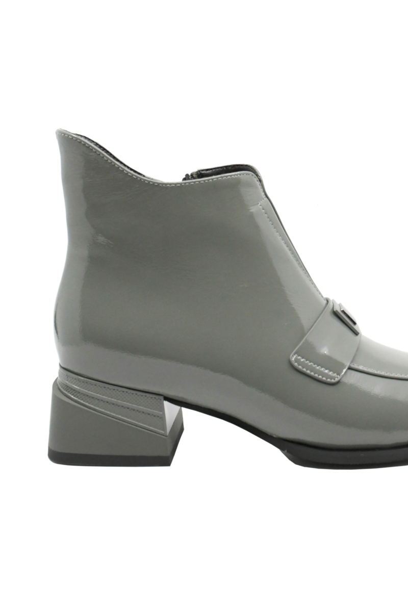 Imagine Botine damă până la gleznă, gri din lac