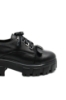 Imagine Pantofi damă cu talpa înaltă, negri, din piele naturală FLO112