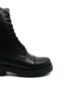 Imagine Ghete damă combat style, negre, din piele naturală CASP319