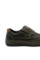 Imagine Pantofi casual maro din piele naturală granulată RIK05100-25