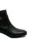 Imagine Botine negre din piele naturală, cu vârf pătrat și toc bloc RIK70973-00