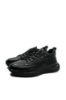 Imagine Teniși negri din piele naturală, cu model croco FLGM-5