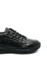 Imagine Teniși negri din piele naturală, cu model croco FLGM-5