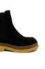 Imagine Ghete negre din piele întoarsă cu talpă contrast CASP1311