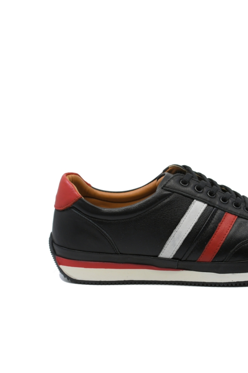 Imagine Pantofi casual sport bărbați, negri, din piele naturală GOR061