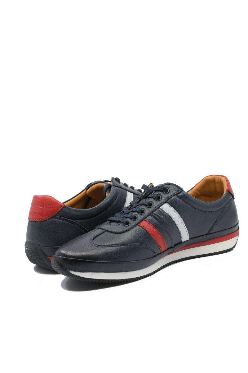 Imagine Pantofi casual sport bărbați, bleumarin, din piele naturală GOR061