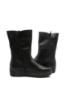 Imagine Ghete comode, negre, din piele naturală, cu fermoar metalic RIKY4653-00