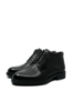Imagine Ghete moderne, cu șiret, negre, din piele naturală OTR630024