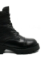 Imagine Ghete damă combat style, negre, din piele naturală FNX3991