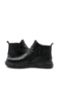 Imagine Ghete hi-top stilate, negre, din piele naturală FNXNH-04