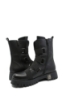 Imagine Ghete combat negre din piele naturală