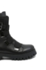 Imagine Ghete combat negre din piele naturală