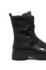 Imagine Ghete combat negre din piele naturală
