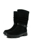 Imagine Ghete înalte negre din piele întoarsă OTR30014