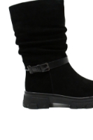 Imagine Ghete înalte negre din piele întoarsă OTR30014