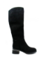 Imagine Cizme damă elegante, negre, din piele întoarsă OTR30010
