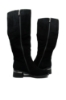 Imagine Cizme damă elegante, negre, din piele întoarsă OTR30010