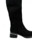 Imagine Cizme damă elegante, negre, din piele întoarsă OTR30010