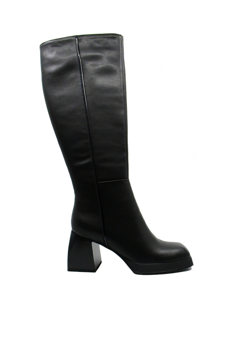 Imagine Cizme damă elegante, negre, din piele naturală OTR30002