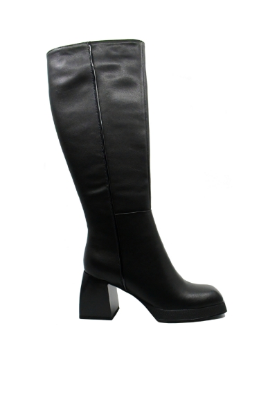 Imagine Cizme damă elegante, negre, din piele naturală OTR30002