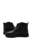 Imagine Ghete damă casual, negre, din piele naturală FLO290N