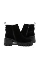 Imagine Ghete joase cu platformă, negre din piele întoarsă OTR30013