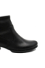Imagine Botine negre din piele naturală, cu carâmb moale RIK78674-00