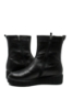 Imagine Ghete îmblănite, wedge, negre din piele naturală FLO458