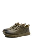 Imagine Pantofi bărbați smart casual kaki, din piele naturală FNXWM807
