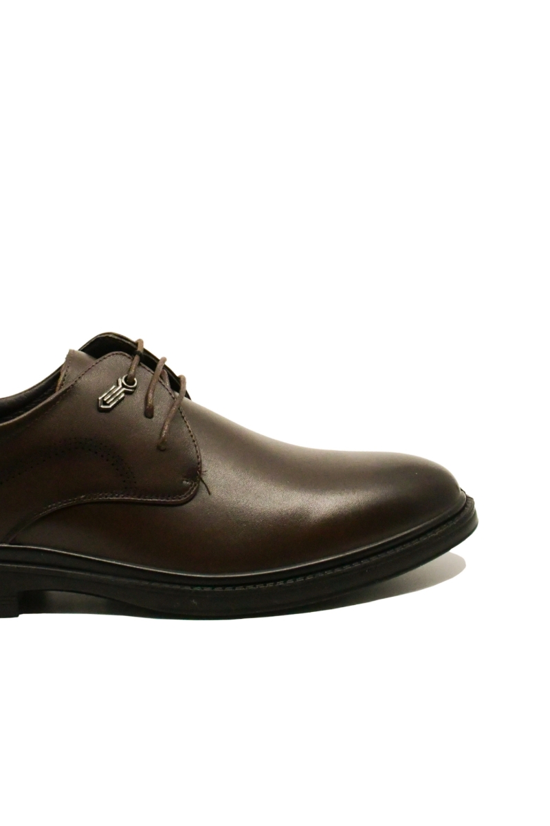 Imagine Pantofi bărbați stil derby, maro cafea, din piele naturală FNX8673