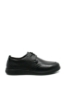 Imagine Pantofi casual negri bărbați din piele naturală moale FNX888161