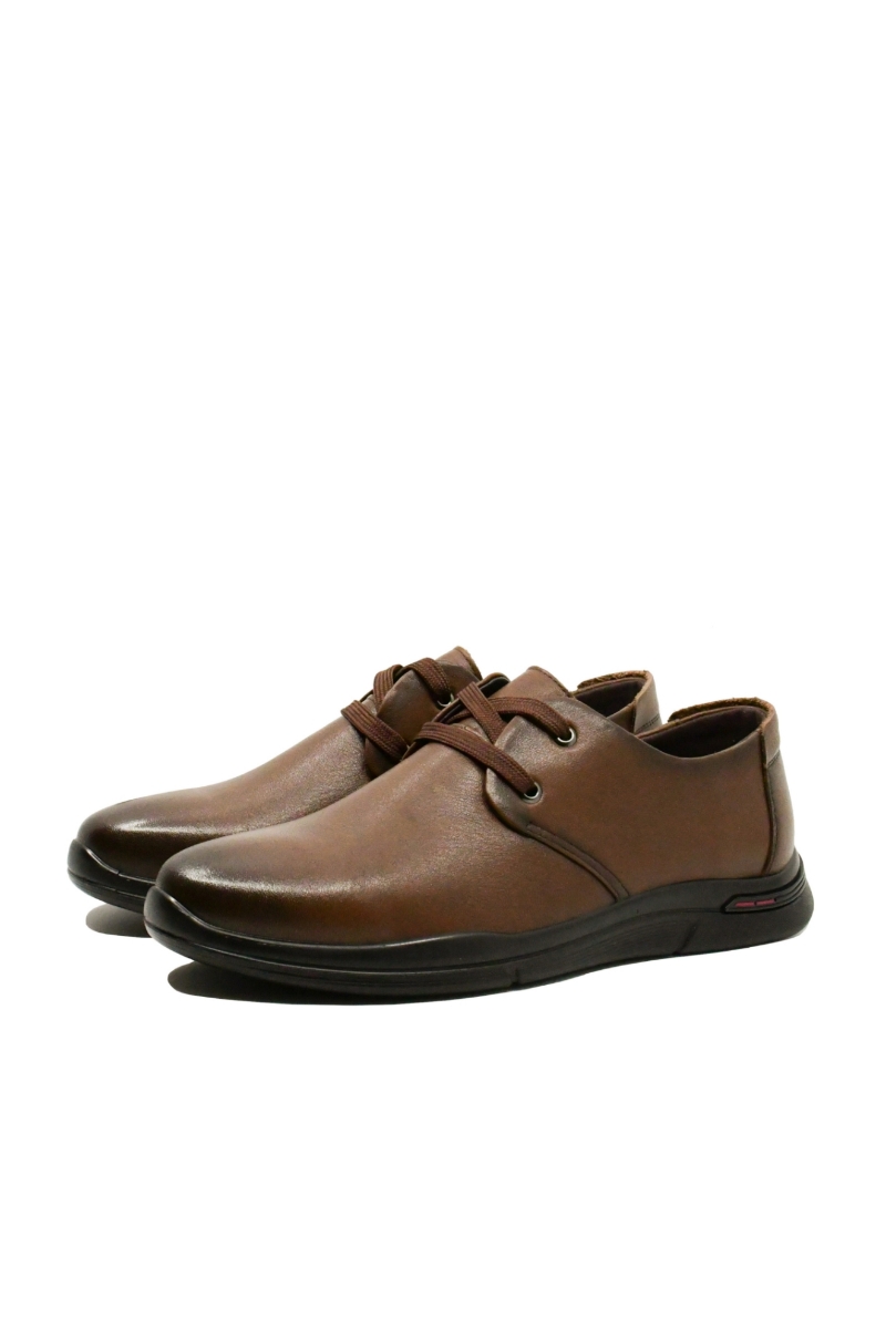 Imagine Pantofi casual maro bărbați din piele naturală FNX11808