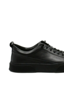 Imagine Pantofi sport plain black, din piele naturală FNXY130