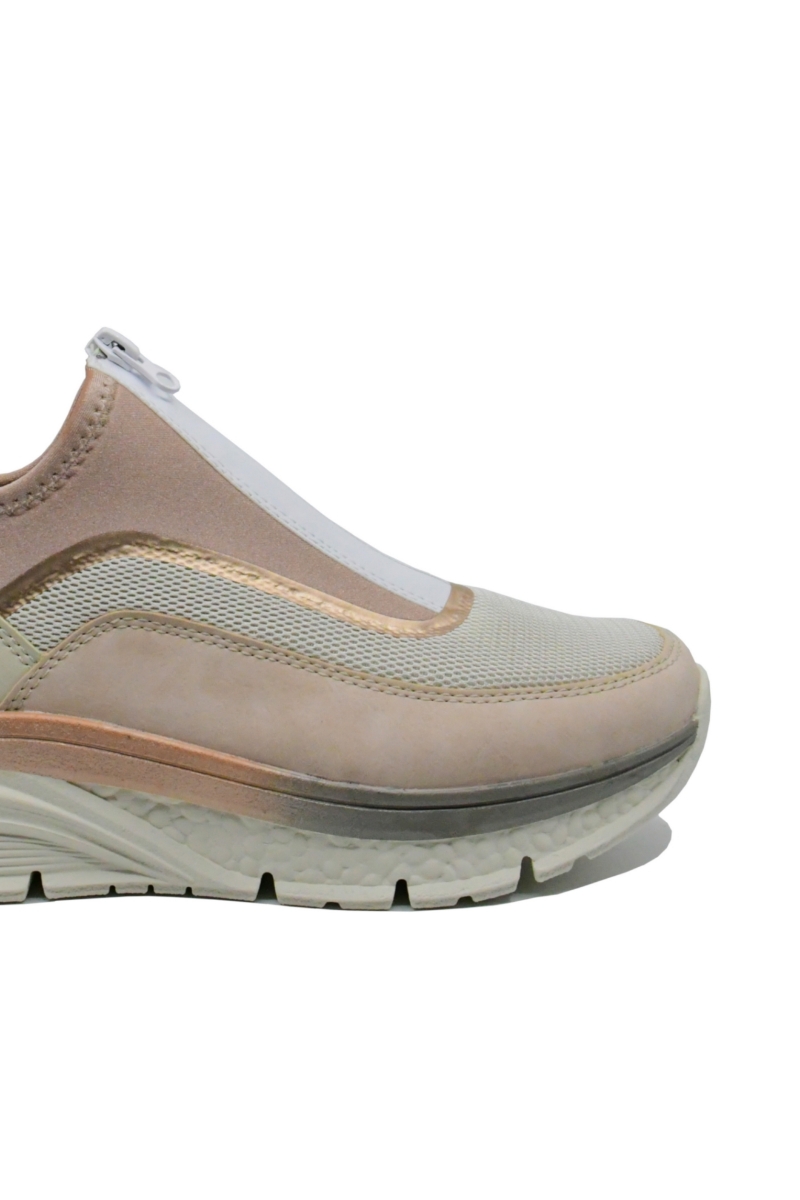 Imagine Sneakers colorblock roz din material textil plasă RIK48053-31