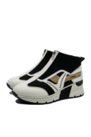 Imagine Sneakers înalți alb combi din material textil și plasă RIKN6360-00