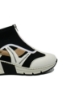 Imagine Sneakers înalți alb combi din material textil și plasă RIKN6360-00